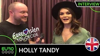 EUROVISION YOU DECIDE 2019: Holly Tandy - 'Bigger Than Us' (INTERVIEW) | United Kingdom 2019