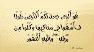 067 الملك- Al-Mulk هاني الرفاعي - Hani Al-Rifai BRX