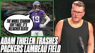 Pat McAfee Reacts To Adam Thielen Trashing On Packers' Lambeau Field