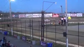 Cory 19 & Ryan 91 Turner, Merrittville Speedway Hoosier Stock Feature Race May 4, 2013.