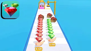 GEM STACK ALL LEVELS GAMEPLAY ANDROID,IOS (LEVELS 3-4)