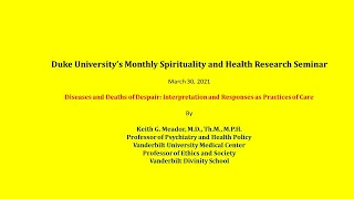 Diseases and Deaths of Despair: Interpretation and Responses as Practices of Care