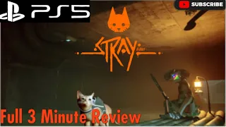 Full 3 minute Review on Stray (PS5) #stray #straycat