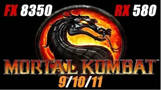 Mortal Kombat 9 10 e 11 rodando no AMD FX 8350 + RX 580