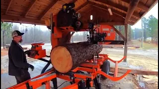 Incredible Homemade Lumber, One Man Sawmill Operation