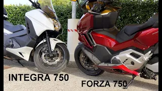 HONDA FORZA 750 FULL STOCK Vs INTEGRA 750 NO STOCK THE CONTEST