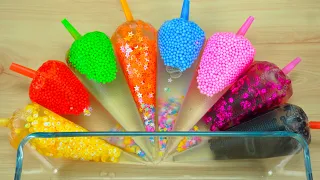 DIY Making Crunch Slime with Piping Bags! Most Satisfying Slime Video★ASMR★