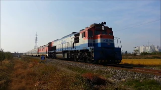 익산역에 도착하는 장항선 열차들(Janghang line trains arriving at Iksan station)