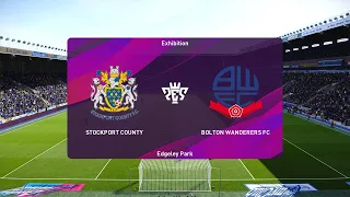 ⚽ STOCKPORT  vs BOLTON  ⚽ | FA CUP (17/11/2021) | pes 21