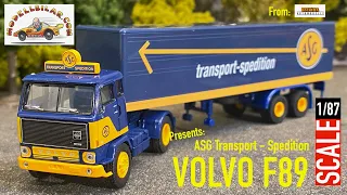 Volvo  F89 ASG Transport Spedition in scale 1/87 H0 fr Brekina