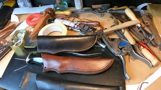 Making a custom leather sheath for a Mora knife