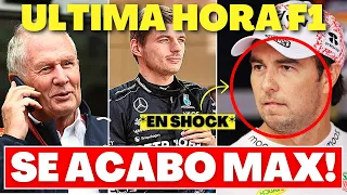 la NOTICIA que SERGIO PEREZ NO ESPERABA de HELMUT MARKO y MAX VERSTAPPEN por ESTO...!