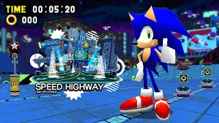 Speed Highway recreated in Sonic Robo Blast 2