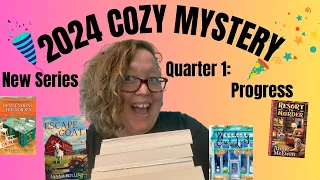 COZY MYSTERY: 2024 quarter one New Series Progress Update! #cozymystery #books #cozies #mysteries