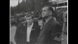 Футбольний матч Динамо (Ленинград) - Карпати (Львов), счет 1:3 Львов1969