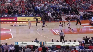 Syracuse Game WINNING Buzzer Beater !! To Beat Duke