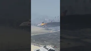 Airplane crash lands in water #shorts