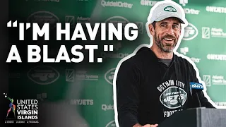 Aaron Rodgers Training Camp Press Conference (7/26) | New York Jets