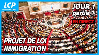 Immigration : le projet de loi examiné à l'Assemblée | 1ère séance publique du 11/12/2023