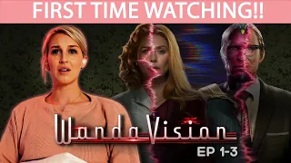 WANDAVISION EP 1-3 | FIRST TIME WATCHING | MARVEL REACTION