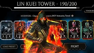 Lin Kuei Tower Boss Battle 170, 180 & 190  Fight & Rewards. MK Mobile.
