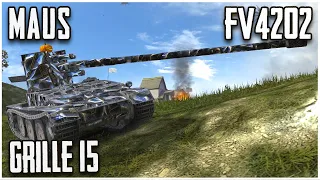 Grille 15, Maus & FV4202 WoT Blitz | Gameplay Episode