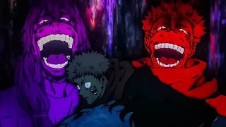 Sukuna and Mahito laugh at Itadori