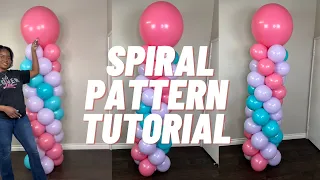 HOW TO: BASIC SPIRAL BALLOON COLUMNS | STEP BY STEP TUTORIAL | Ana Luisa Review