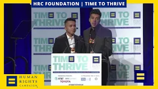 Native American Two-Spirit Dancers at 2018 LGBTQ Time to Thrive Youth Conference