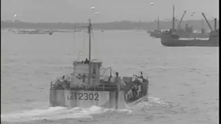 Invasion of Normandy, France: Landing Craft, Damaged Ships & PT Boats (June 9-10, 1944)