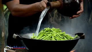 LONG BEANS FOR LUNCH | COOKING A COUNTRYSIDE FOOD | REBUILDING MY KITCHEN | EPISODE 86