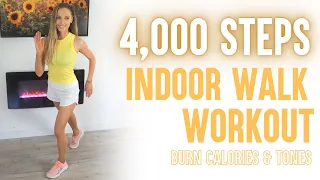 Walk at Home 🔥 4000 Steps 🔥 Low Impact Walking Weight Loss Workout