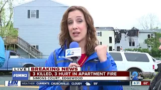 Fatal apartment fire in Edgewood kills three,others injured and managed to escape