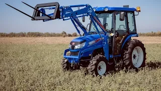 ISEKI TLE 4490 с кабина и челен товарач - ВИДЕО РЕВЮ