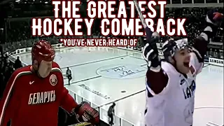 The Greatest Hockey Comeback You've Never Heard of (Latvia vs. Belarus 2005)