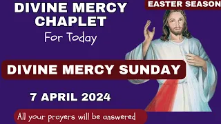 FEAST OF DIVINE MERCY 2024 || Chaplet of divine mercy for Divine Mercy Sunday 2024|| 7 April 2024