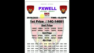 Pxwell Day Live 16:30pm 28.08.2023 Singapore Lotteries