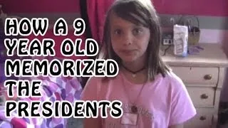 9 Year Old Chloe Memorize Presidents of USA | Memory Training | How to Memorize Presidents