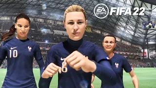 FIFA 22 FRANCE VS BELGIUM FULL MATCH | WOMEN'S EUROS 2022