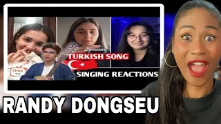 Randy Dongseu - SPESIAL LAGU TURKI ! Cewek Cewek Turki ini pada kaget di nyanyiin lagu  | Reaction