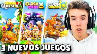 CONFIRMADOS 3 NUEVOS JUEGOS DE SUPERCELL | CLASH HEROES, QUEST Y MINI