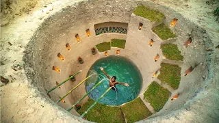 Build Most Amazing Secret Ancient Underground Deep Pool With Secret Underground House