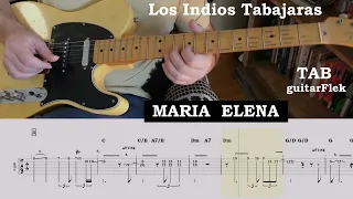 Maria Elena Los Indios Tabajaras guitar cover lesson with tab | Guitar Tab | Lesson | Tutorial