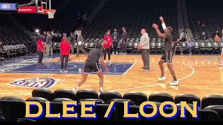 📺 Damion Lee + Kevon Looney workout at Golden State Warriors pregame b4 Brooklyn Nets [latepost]