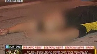 24 Oras: Lalaking nakatulog sa lansangan dahil sa kalasingan, ninakawan