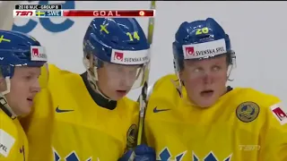 Elias Pettersson Power Play Snipe vs Czech Republic Dec  28, 2017 TSN 1080p 30fps H264 128kbit AAC