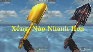 So Sánh Xẻng Gold vs Xẻng VIP | Xẻng Nào Nhanh Hơn  ✔ | *»..Pïñö..«* |