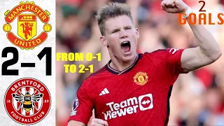 Man Utd vs Brentford 2-1 - All Goals and Highlights - 2023 💥 McTominay