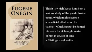 EUGENE Onegin. Russian Life in Verse By Alexander Pushkin. Audiobook, full length