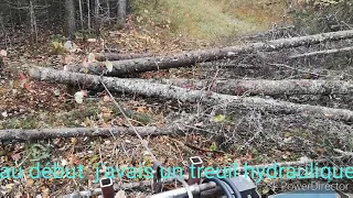 fabrication  d'un  treuil forestier  sur pto de tracteur